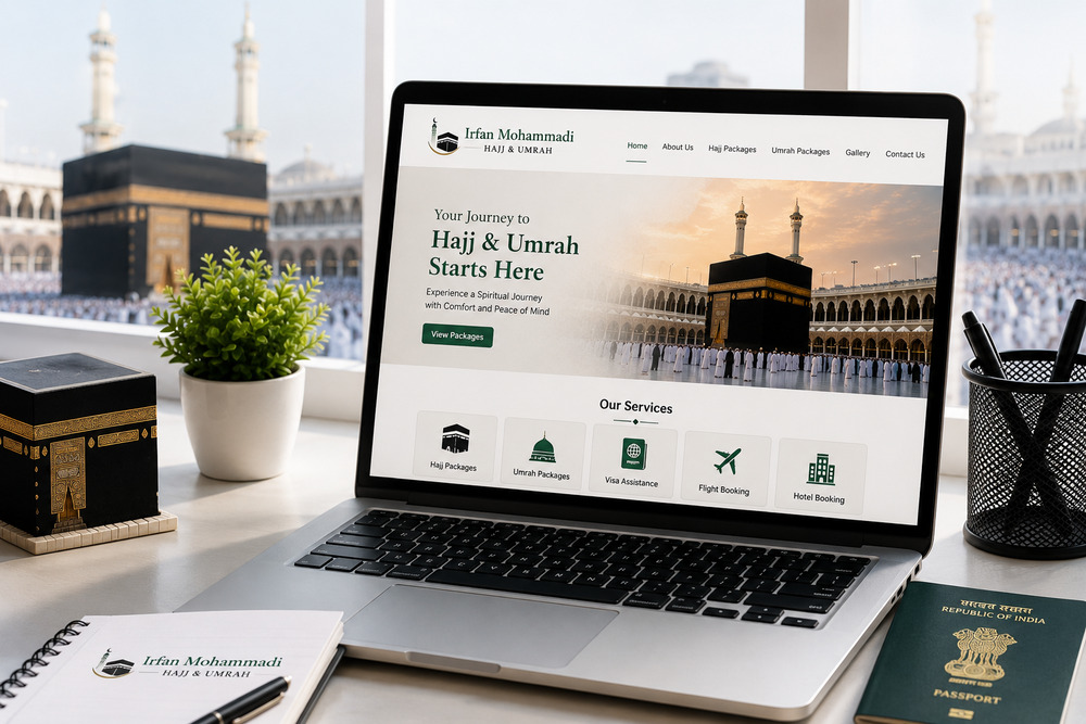 Tours & Travels Website Case Study: Irfan Mohammadi Hajj