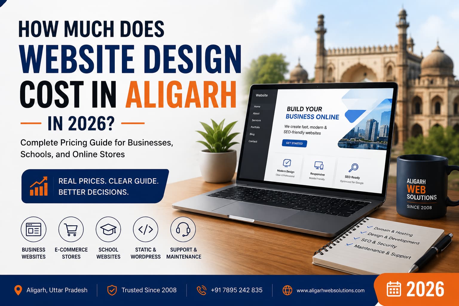 Website Design Cost in Aligarh in 2026