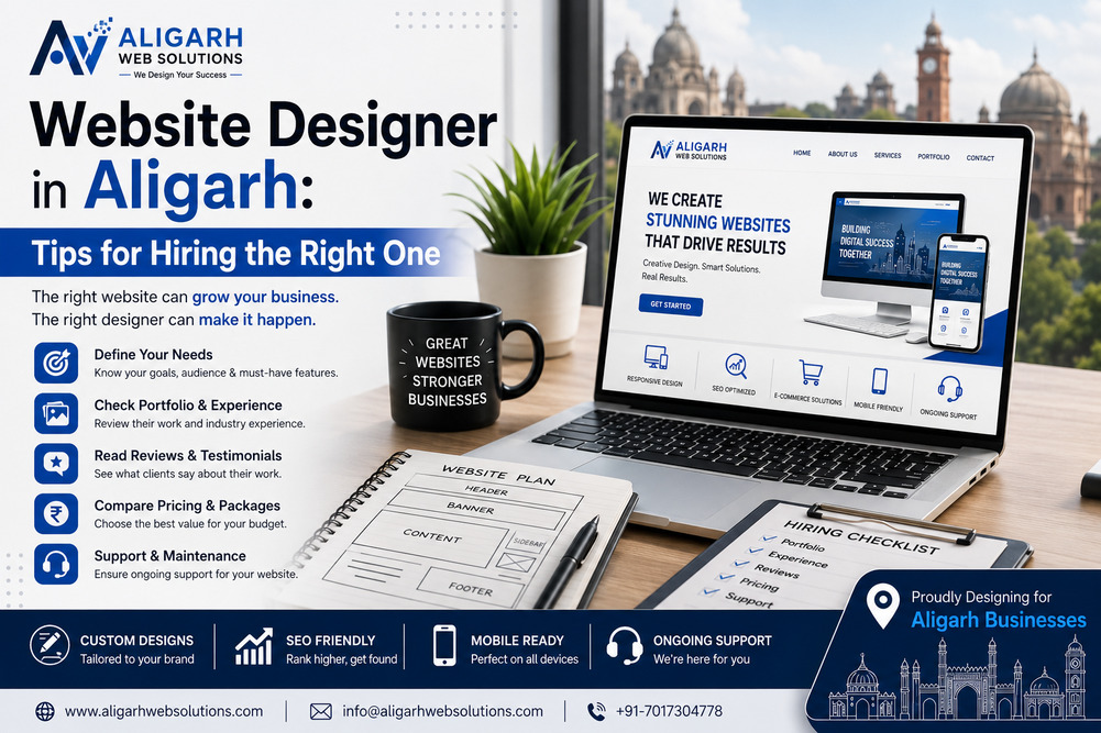 Website Designer in Aligarh: Tips for Hiring the Right One